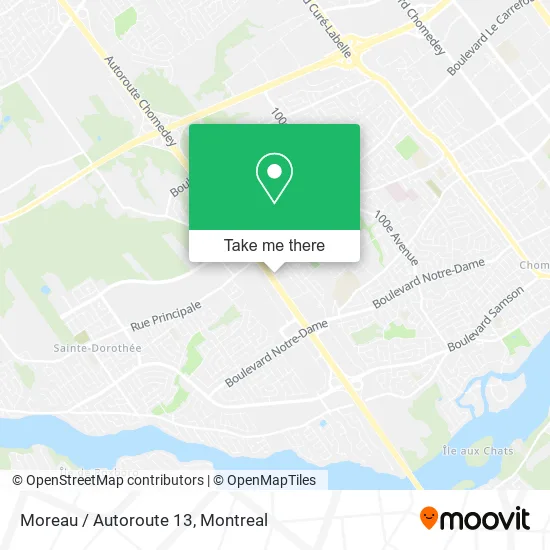 Moreau / Autoroute 13 map