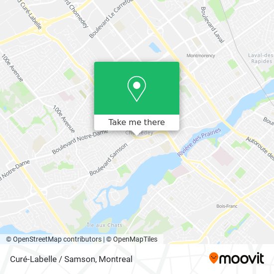 Curé-Labelle / Samson map