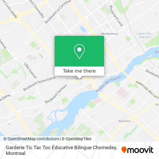Garderie Tic Tac Toc Éducative Bilingue Chomedey map
