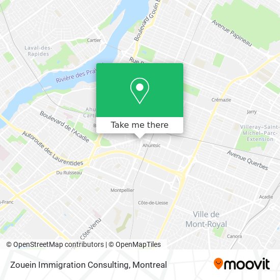 Zouein Immigration Consulting map