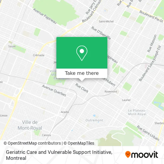Geriatric Care and Vulnerable Support Initiative map