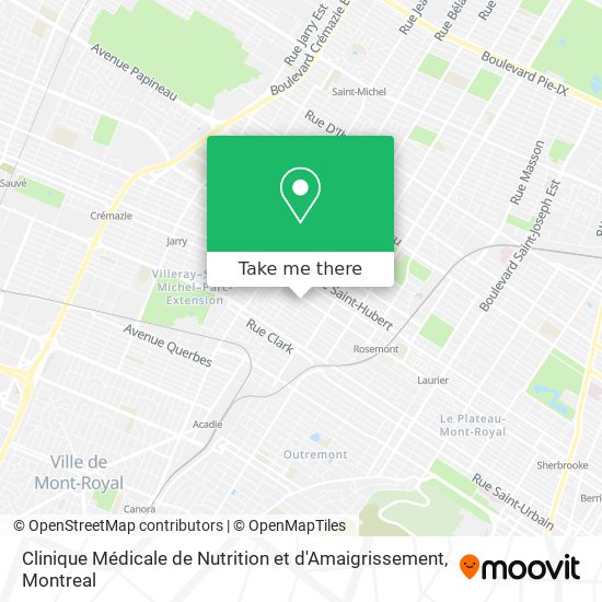 Clinique Médicale de Nutrition et d'Amaigrissement map