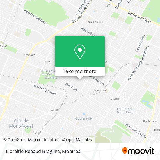 Librairie Renaud Bray Inc map