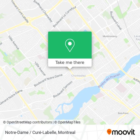 Notre-Dame / Curé-Labelle map