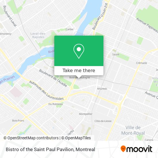 Bistro of the Saint Paul Pavilion map