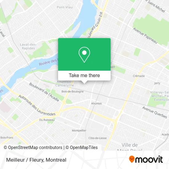 Meilleur / Fleury map