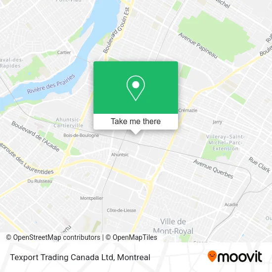 Texport Trading Canada Ltd map