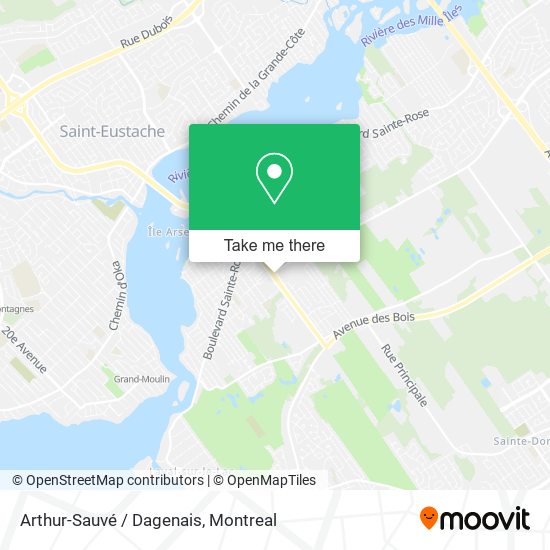 Arthur-Sauvé / Dagenais map