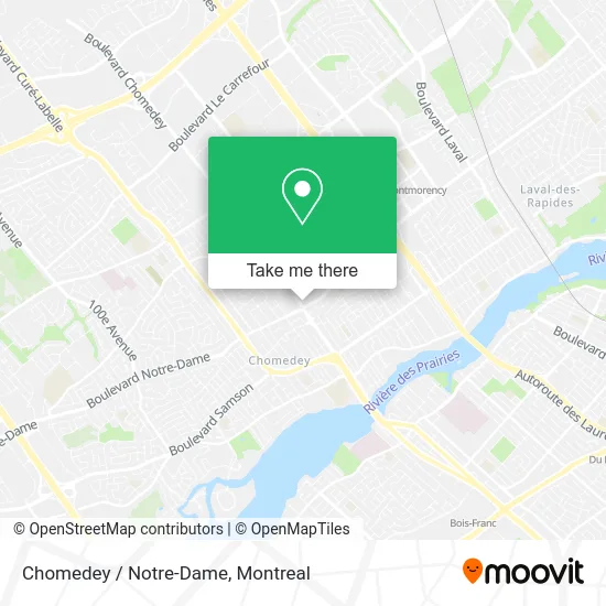 Chomedey / Notre-Dame map