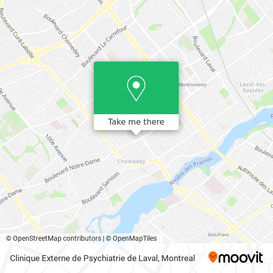 Clinique Externe de Psychiatrie de Laval map