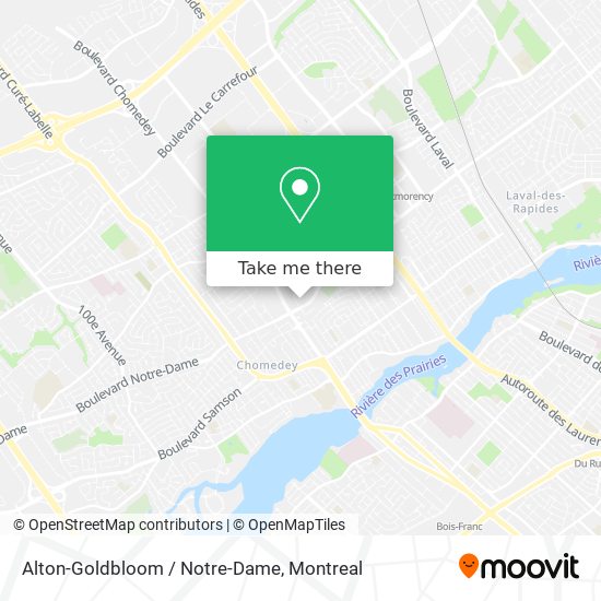 Alton-Goldbloom / Notre-Dame map