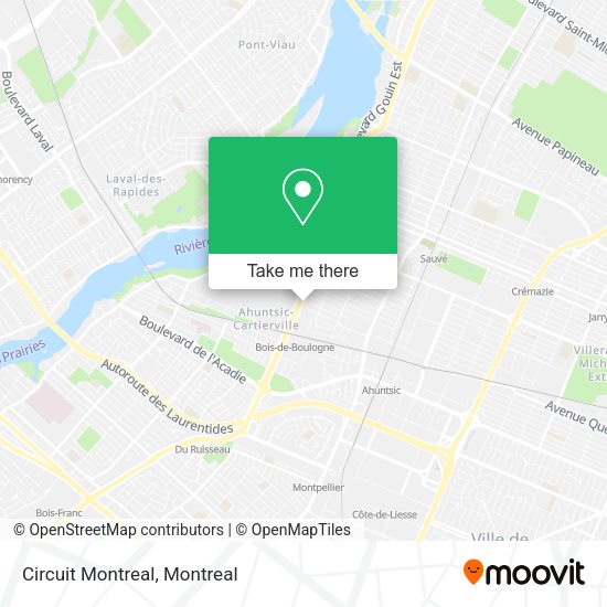 Circuit Montreal map