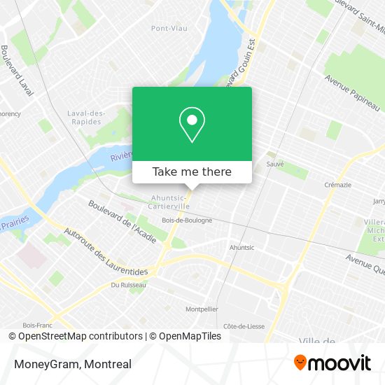 MoneyGram map