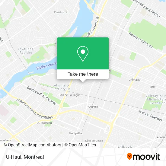 U-Haul map