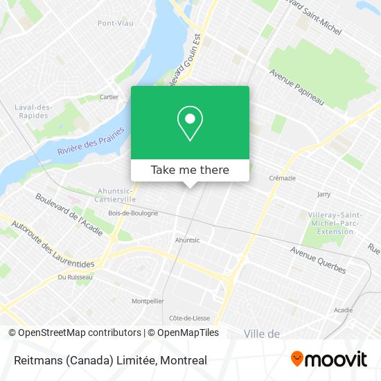 Reitmans (Canada) Limitée map