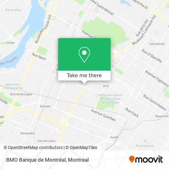 BMO Banque de Montréal map