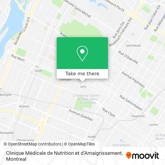 Clinique Médicale de Nutrition et d'Amaigrissement map