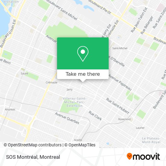 SOS Montréal map