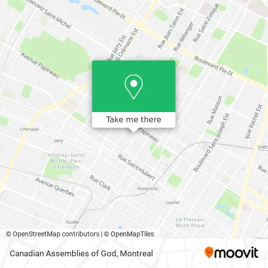 Canadian Assemblies of God map