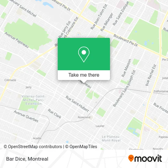 Bar Dice map