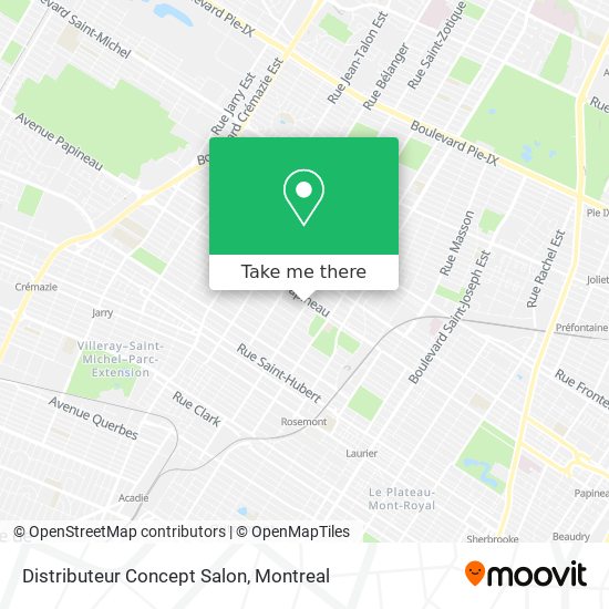 Distributeur Concept Salon map