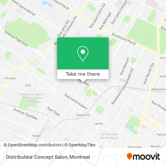 Distributeur Concept Salon map