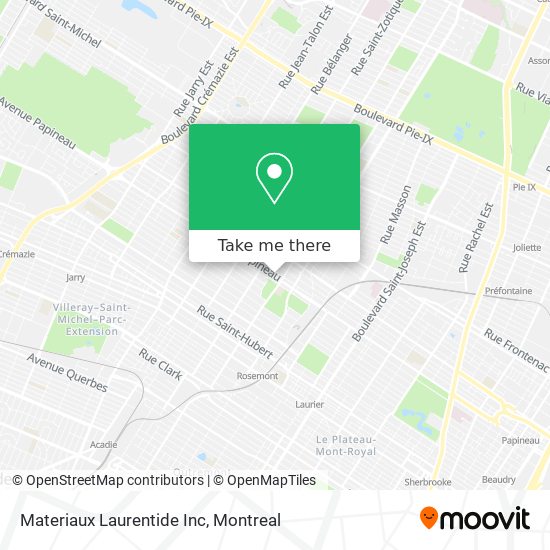 Materiaux Laurentide Inc map