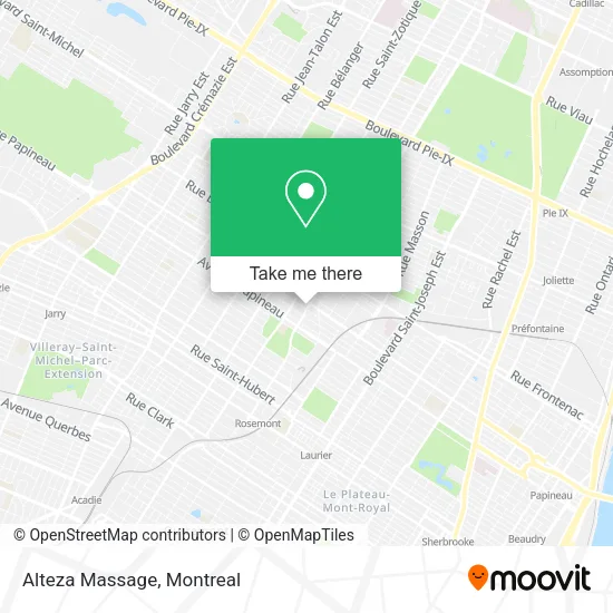 Alteza Massage map