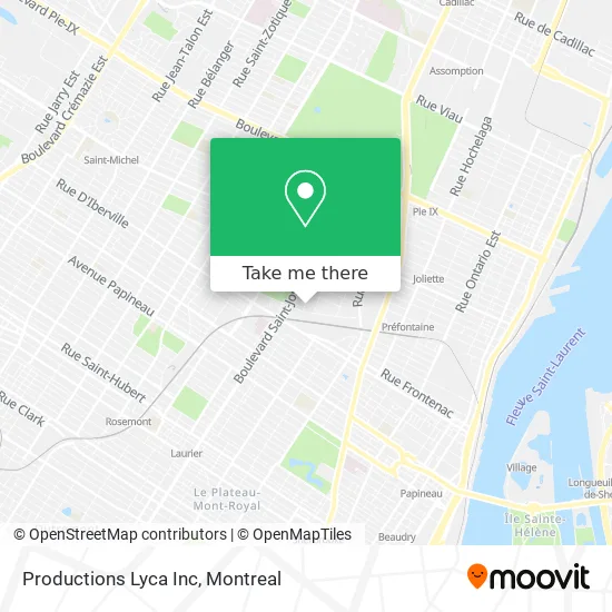Productions Lyca Inc map