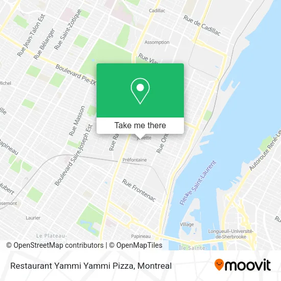 Restaurant Yammi Yammi Pizza map