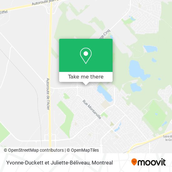 Yvonne-Duckett et Juliette-Béliveau map