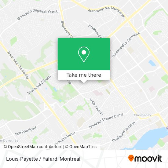 Louis-Payette / Fafard map