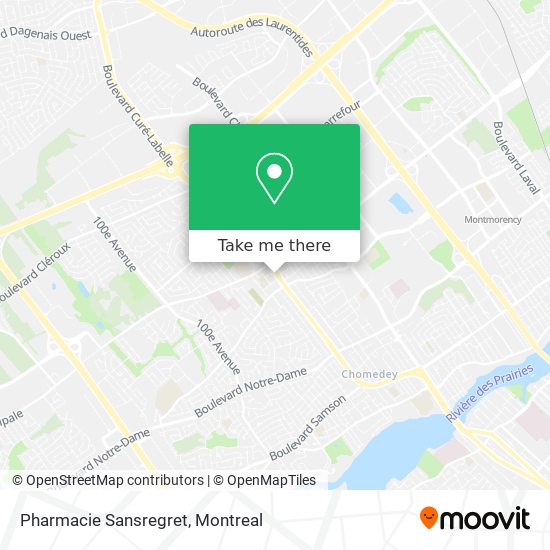 Pharmacie Sansregret map
