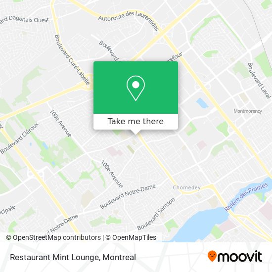 Restaurant Mint Lounge map