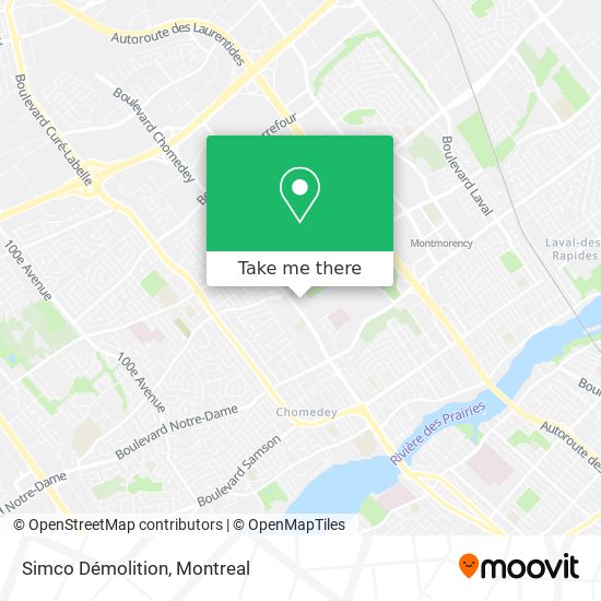 Simco Démolition map