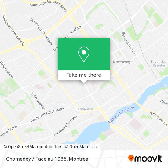 Chomedey / Face au 1085 map