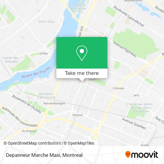 Depanneur Marche Maxi map