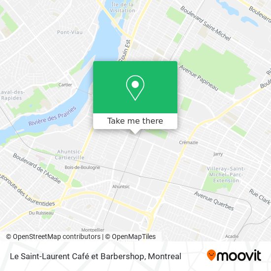 Le Saint-Laurent Café et Barbershop map