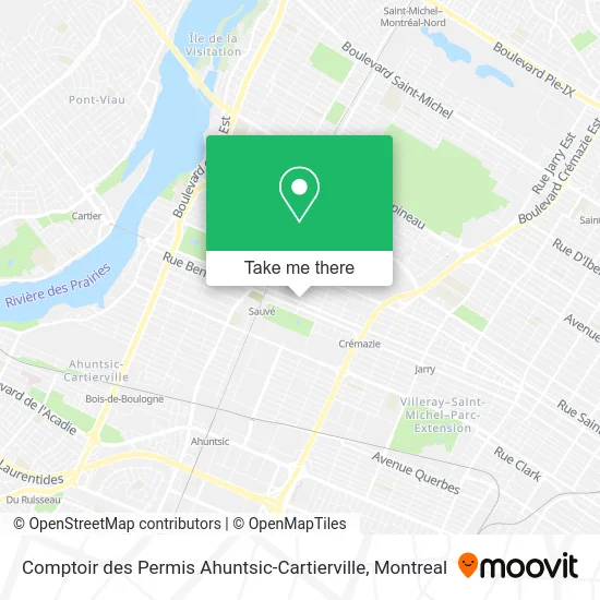 Comptoir des Permis Ahuntsic-Cartierville map