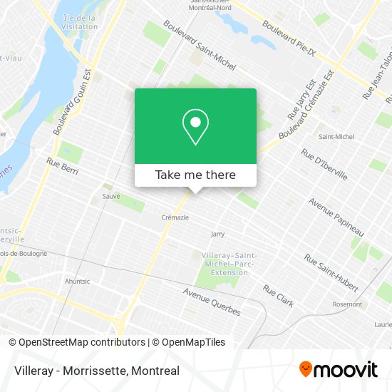 Villeray - Morrissette map