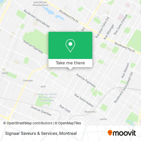 Signaar Saveurs & Services map