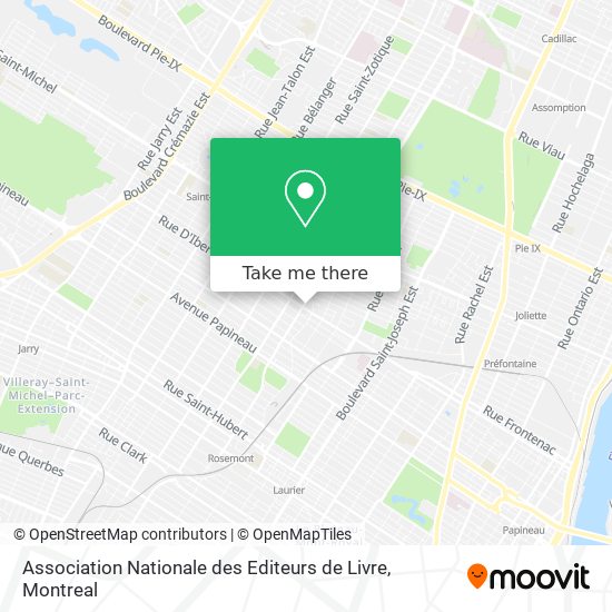 Association Nationale des Editeurs de Livre map