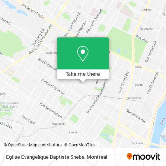 Eglise Evangelique Baptiste Sheba map