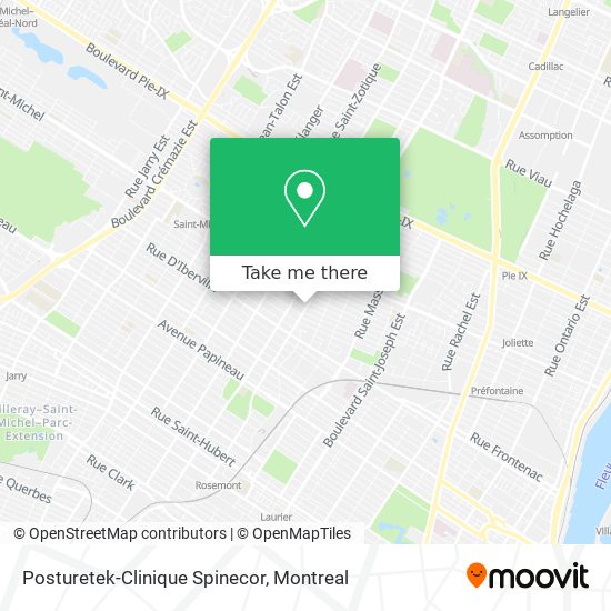 Posturetek-Clinique Spinecor map