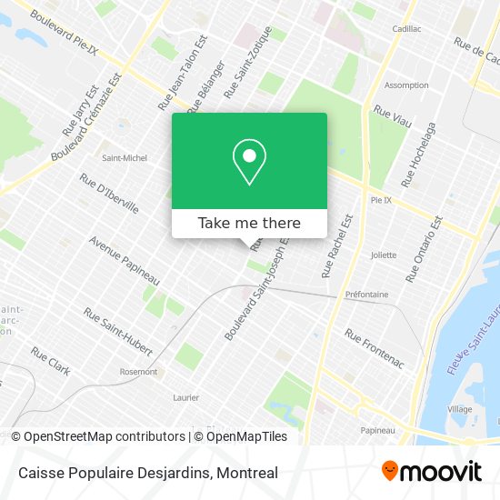 Caisse Populaire Desjardins map
