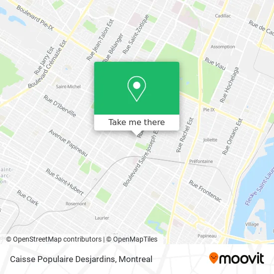 Caisse Populaire Desjardins map