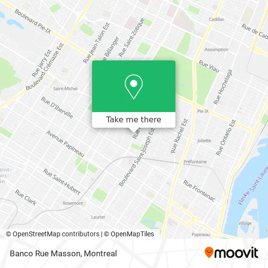 Banco Rue Masson map