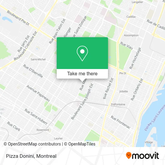Pizza Donini map
