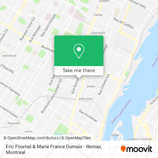 Eric Fournel & Marie France Dumais - Remax map