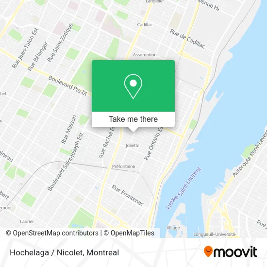 Hochelaga / Nicolet map